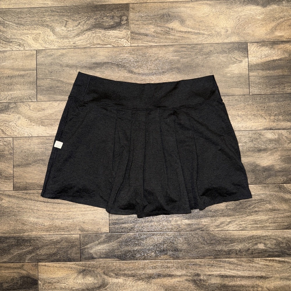 Vuori Tennis Skort Women's Size XL Lined Black Athletic Fit Gym Golf Performance